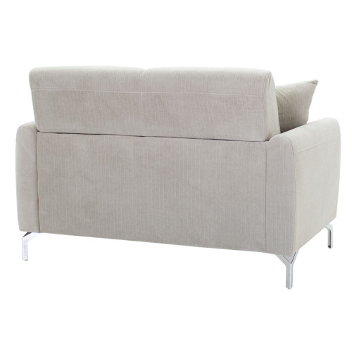 2 seater sofa Chet DIOMMI fabric in grey color 142x79x89cm
