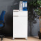 Cabinet Chad DIOMMI mobile in white gloss color 50x40x100cm