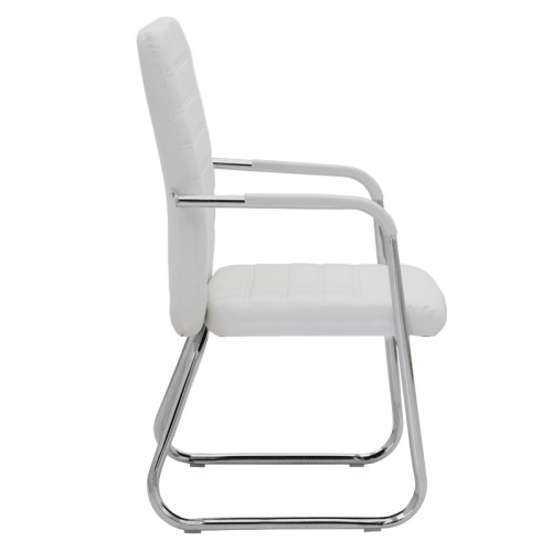 Офис стол Peers 53.5х62х94 бял/хром DIOMMI 128-000022