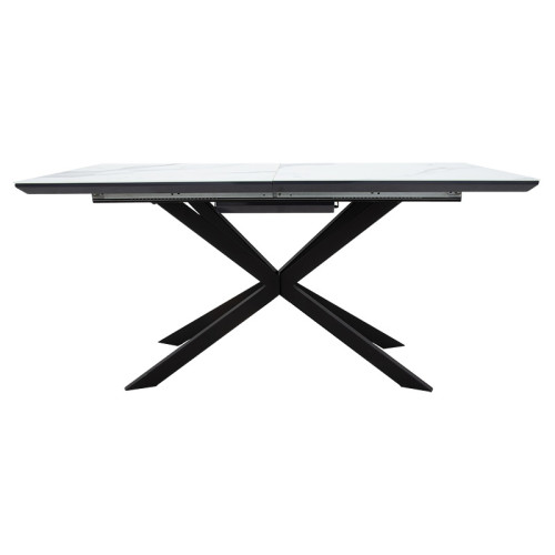 Трапезна маса разтегателна Palan 160-200x80x77 сиво черно DIOMMI 101-000036