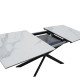 Трапезна маса разтегателна Palan 160-200x80x77 сиво черно DIOMMI 101-000036