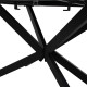 Трапезна маса разтегателна Palan 160-200x80x77 сиво черно DIOMMI 101-000036