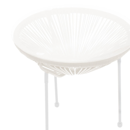 Acapulco table 50x50 white metal/glass DIOMMI 130-000024 Acapulco table 50x50 white metal/glass DIOMMI 130-000024