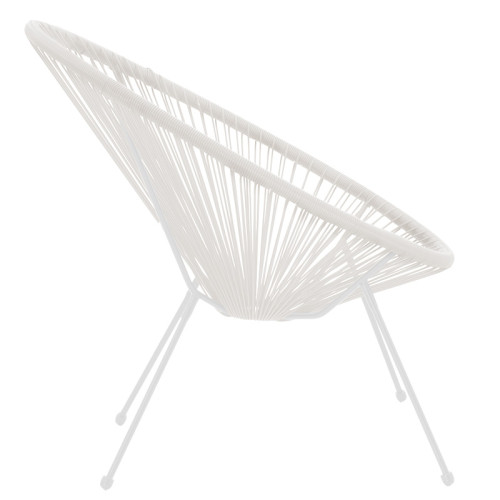 Acapulco chair 72x77x85 white metal DIOMMI 130-000021 Acapulco chair 72x77x85 white metal DIOMMI 130-000021