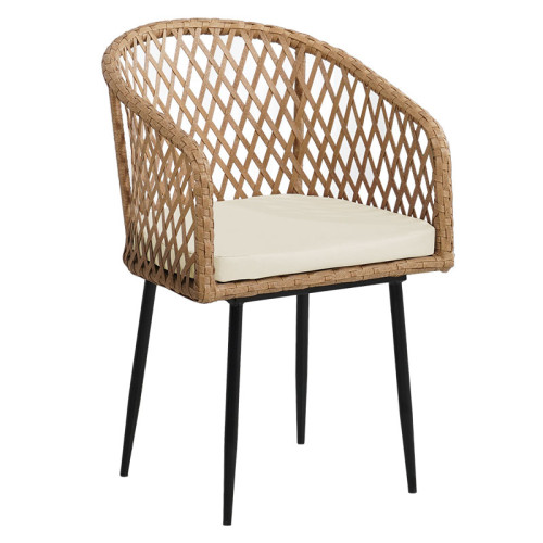 Комплект от маса и столове Naoki 50х50х60 58х61х83 черен метал/натурален DIOMMI 140-000021 Комплект от маса и столове Naoki 50х50х60 58х61х83 черен метал/натурален DIOMMI 140-000021