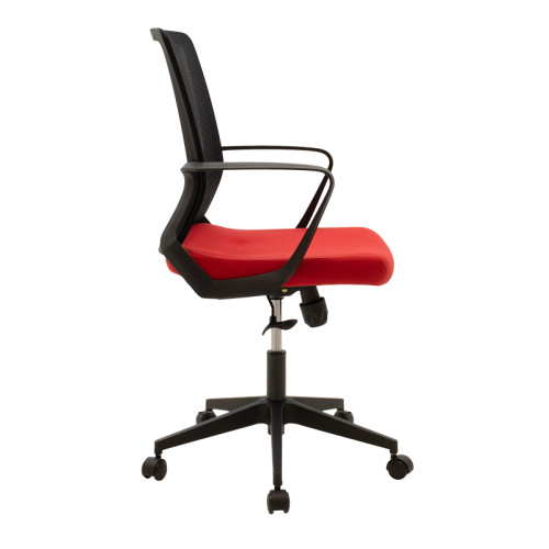 Офис стол Cage 61x59x98 черен/червен DIOMMI 069-000058