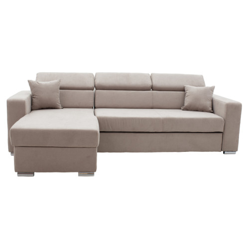 Ъглов диван Lura 255x162x90 бежов DIOMMI 166-000005 Ъглов диван Lura 255x162x90 бежов DIOMMI 166-000005