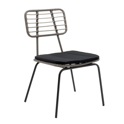 Garden dining set Naoki black DIOMMI 200-000393 Garden dining set Naoki black DIOMMI 200-000393