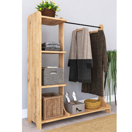 Entrance furniture Renesme 106x35x128 walnut DIOMMI 120-000202 Entrance furniture Renesme 106x35x128 walnut DIOMMI 120-000202
