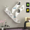 Wall shelf 3pcs Celby DIOMMI white 102x22x77cm