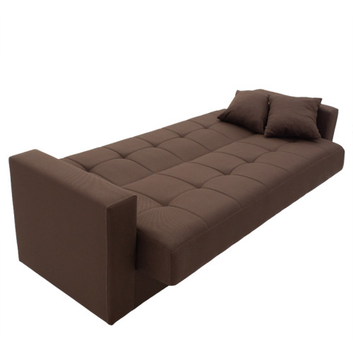 3 seater sofa-bed Silia DIOMMI brown fabric 224x80x82cm 3 seater sofa-bed Silia DIOMMI brown fabric 224x80x82cm