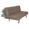 3 seater sofa-bed Duana DIOMMI fabric beige-brown 180x83x82cm