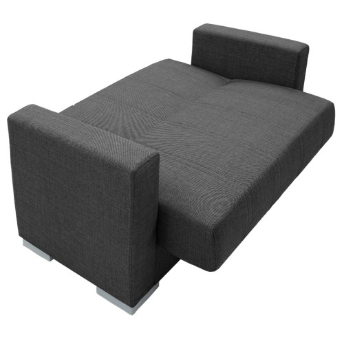 2 seater Sofa bed Ingrid DIOMMI fabric gray 148x83x83cm 2 seater Sofa bed Ingrid DIOMMI fabric gray 148x83x83cm