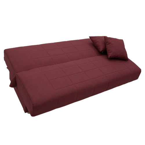 3 seater sofa-bed Meliora DIOMMI velvet fabric burgundy 190x83x85cm 3 seater sofa-bed Meliora DIOMMI velvet fabric burgundy 190x83x85cm