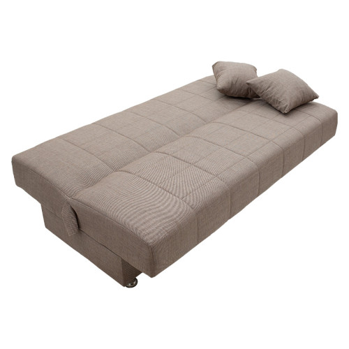 3 seater sofa-bed Meliora DIOMMI beige-brown fabric 190x83x85cm 3 seater sofa-bed Meliora DIOMMI beige-brown fabric 190x83x85cm