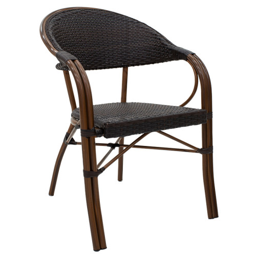 Garden dining set Paula 60x60x60 brown DIOMMI 200-000483  Garden dining set Paula 60x60x60 brown DIOMMI 200-000483