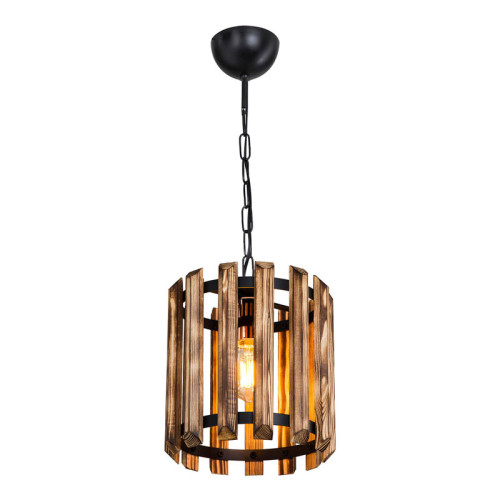 Ceiling light PWL-1124 DIOMMI Ε27 walnut-black D22x61cm Ceiling light PWL-1124 DIOMMI Ε27 walnut-black D22x61cm