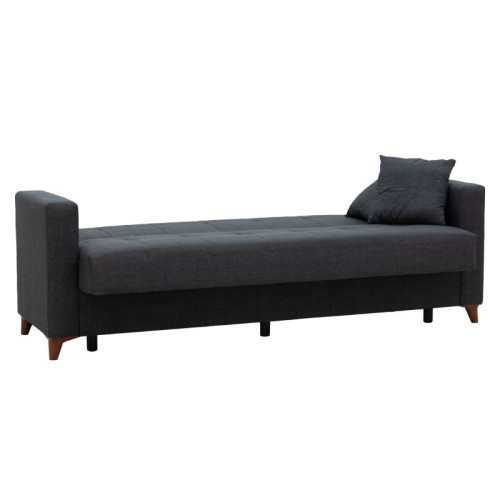 3 seater sofa-bed Silia DIOMMI anthracite fabric 224x80x82cm 3 seater sofa-bed Silia DIOMMI anthracite fabric 224x80x82cm