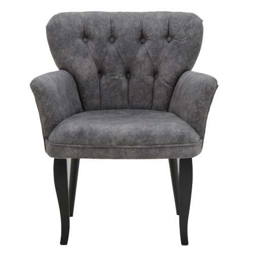 Armchair Samara DIOMMI fabric grey antique 67x62x78cm