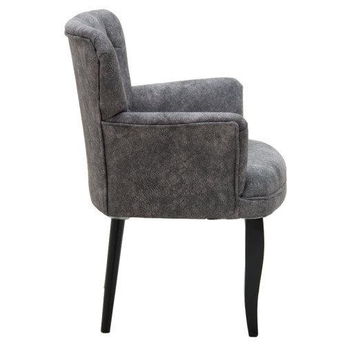 Armchair Samara DIOMMI fabric grey antique 67x62x78cm