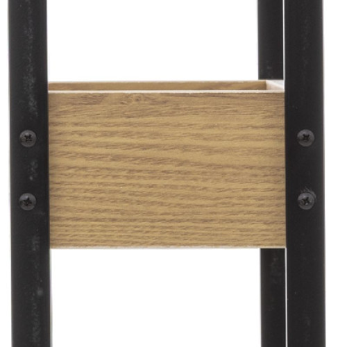 3-Tier trolley Thin DIOMMI metal black-natural 40x16x82.5cm