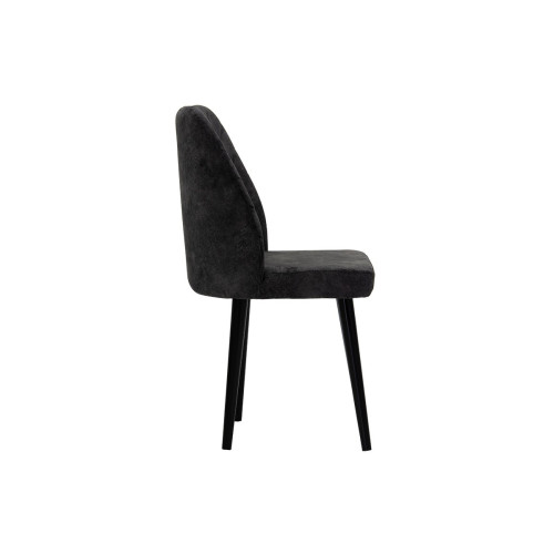 Adeline chair DIOMMI velvet anthracite antique-black leg Adeline chair DIOMMI velvet anthracite antique-black leg