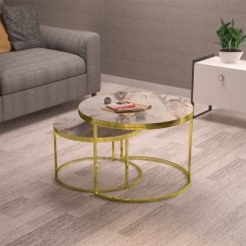 Coffee tables October 70x70x50 walnut/white DIOMMI 120-000346 Coffee tables October 70x70x50 walnut/white DIOMMI 120-000346
