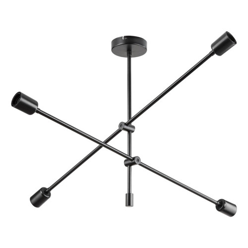 Плафониера с четири лампи PWL-1158 90x90x55 черен DIOMMI 147-000095