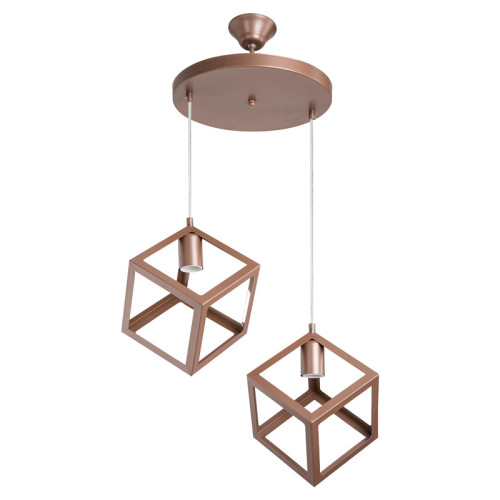 Плафониера с две лампи PWL-1152 45x45x82 мед DIOMMI 147-000086