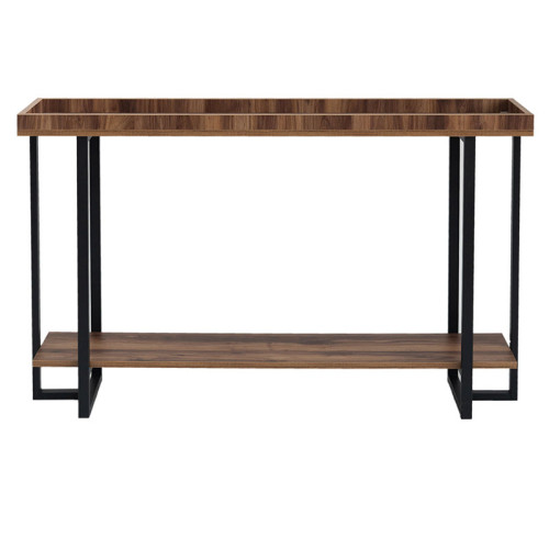 Конзола Nolan 140x30x85 орех/черен DIOMMI 197-000054