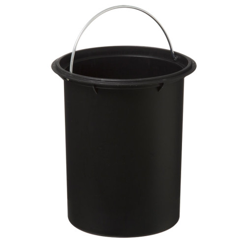 Waste bin 3L Nature pakoworld metallic dark grey- natural