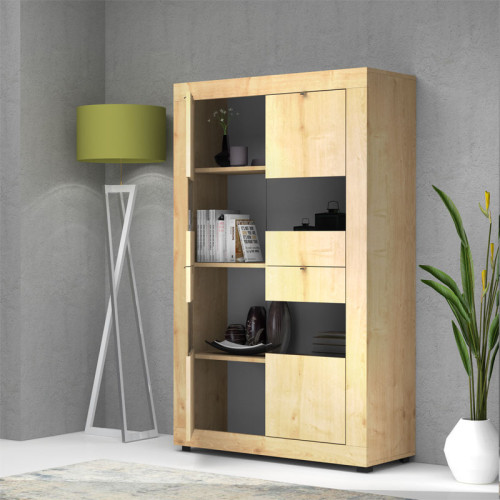 Витрина Ross 102x45x162 сонома DIOMMI 214-000043