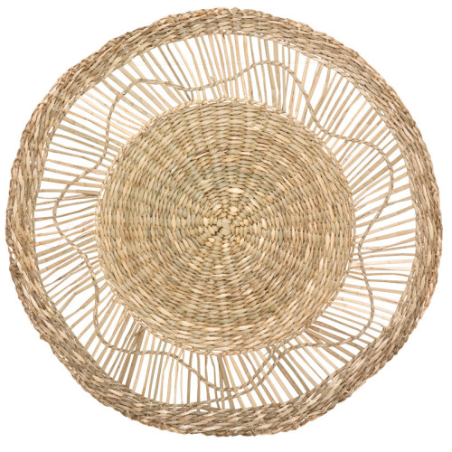 Wall decoration 3 pcs PWD-0113 pakoworld made of beige cane Wall decoration 3 pcs PWD-0113 pakoworld made of beige cane