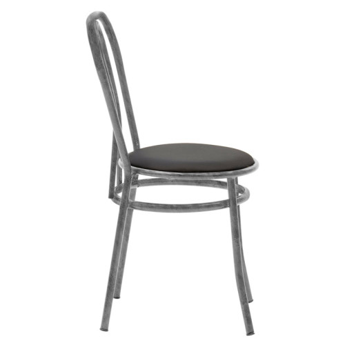 Стол Vienna 40х47х85 черен/сив метал DIOMMI 243-000037