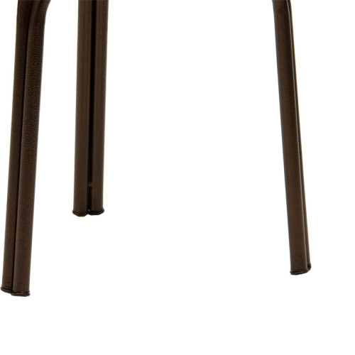 Табуретка PWF-0657 35х45 бежово/кафяв метал DIOMMI 243-000023