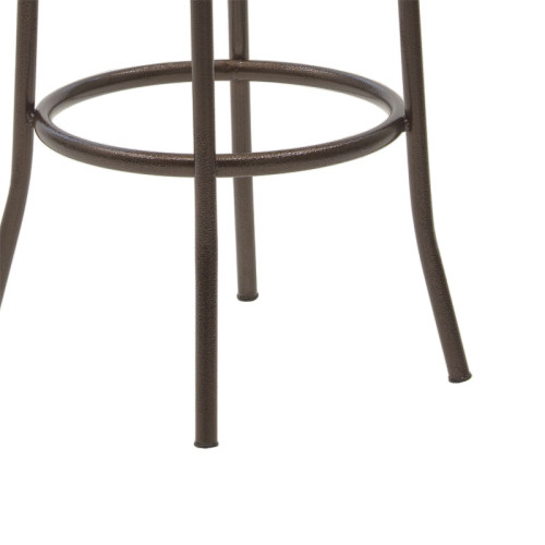 Бар стол Vienna 40x40х77 мръсно бял/кафяв метал DIOMMI 243-000019