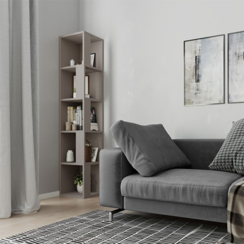 Corner bookcase Raphael pakoworld mocha 31.5x31.5x159cm