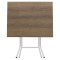 Table Liam pakoworld folding ash-leg brown forged 70x50x75cm