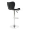 Bar stool Coozy pakoworld folding chrome metal with PVC in black