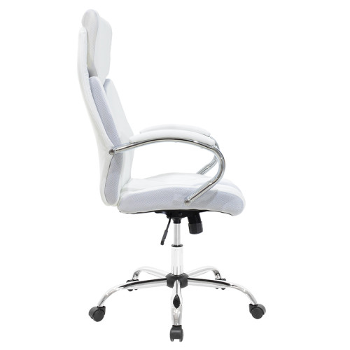 Manager office chair Shark pakoworld with PU white-grey colour