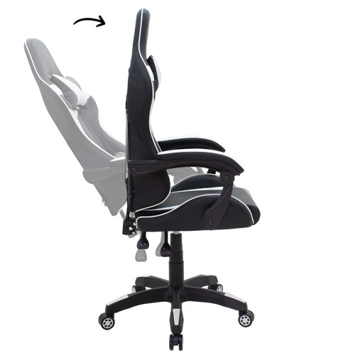 Office Gaming chair Leoni pakoworld PU black-white Office Gaming chair Leoni pakoworld PU black-white