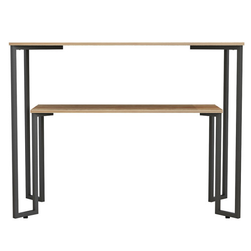 Console Homer pakoworld natural-black 110x48x85cm