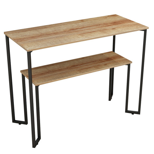 Console Homer pakoworld natural-black 110x48x85cm