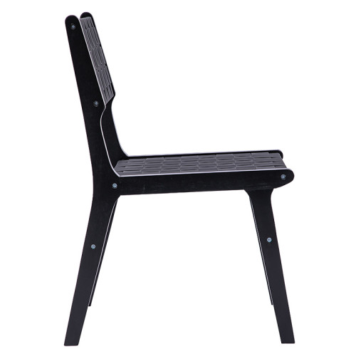 Chair Ridley pakoworld wood-pu black Chair Ridley pakoworld wood-pu black