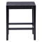 Stool Ridley pakoworld wood-pu black 51x34x61.5cm