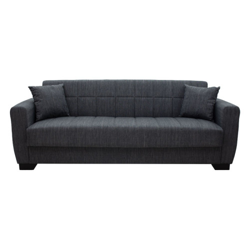 3 seater sofa-bed Beverly pakoworld fabric anthracite 213x80x78cm 3 seater sofa-bed Beverly pakoworld fabric anthracite 213x80x78cm
