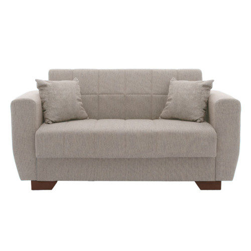 2 seater sofa-bed Beverly pakoworld fabric beige 153x80x78cm 2 seater sofa-bed Beverly pakoworld fabric beige 153x80x78cm