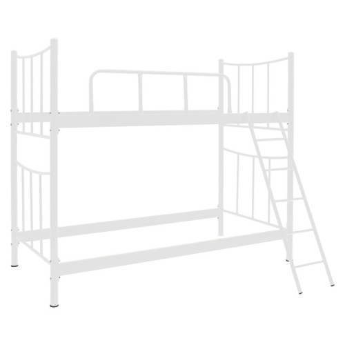 Bunk bed Winston pakoworld metallic white forged 90x190cm