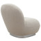 Armchair Rosalie pakoworld fabric bucle beige-silver 83x80x79cm