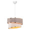 Ceiling light Loopy pakoworld Ε27 beige-white D30x63cm